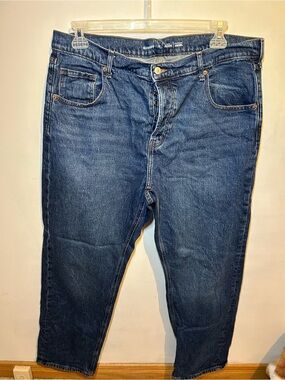 Old Navy Dark Blue Straight-Leg Jeans